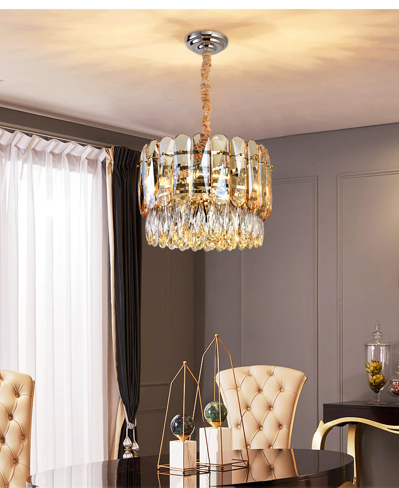 Lustre luxueux en cristal