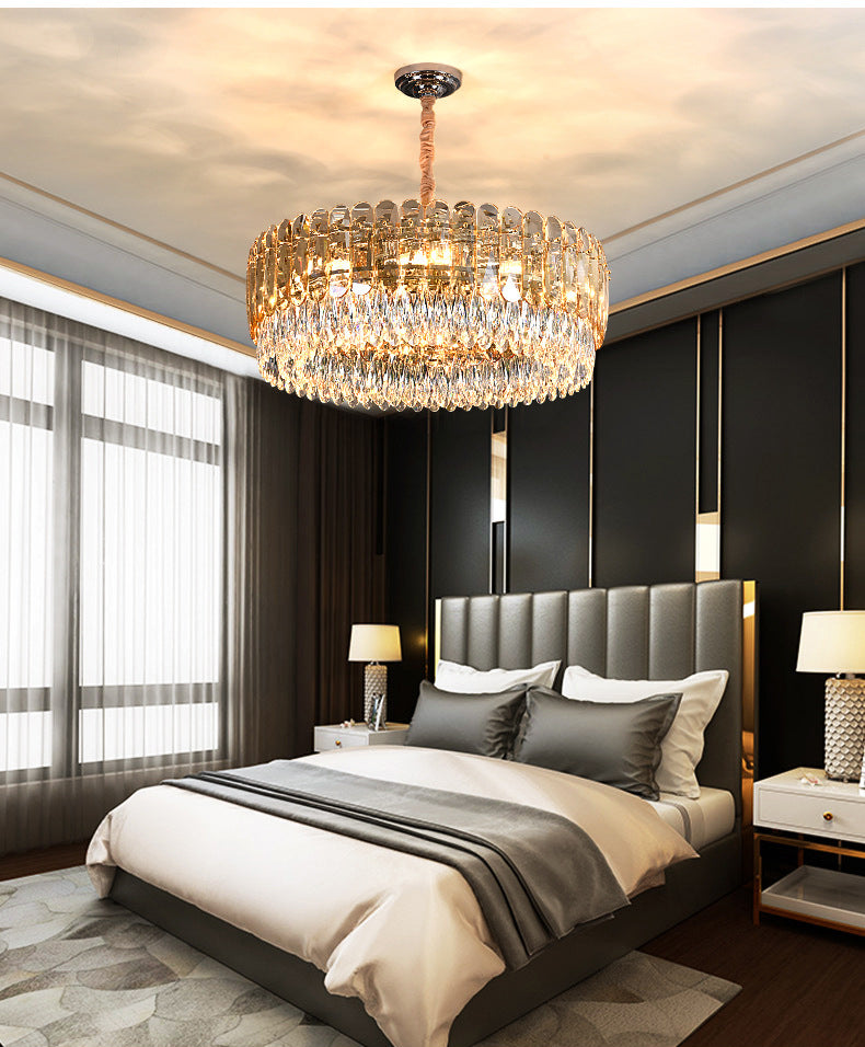 Lustre luxueux en cristal