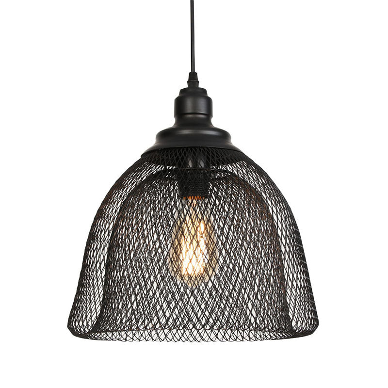 Contemporary Black Metal Pendant Light - Modern Forge Design for Eclectic Interiors