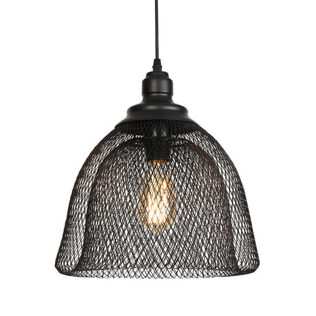 Contemporary Black Metal Pendant Light - Modern Forge Design for Eclectic Interiors