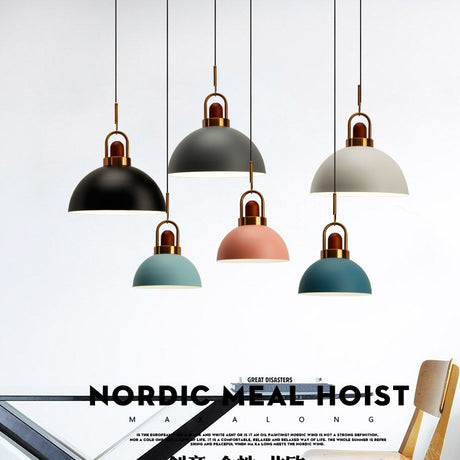 Classic Curve Black Metal Pendant Light - Industrial Design for Contemporary Interiors