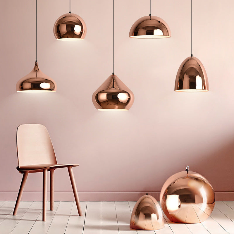 Rose Gold Luminous Petal Pendant Light - Perfect for Modern Décor