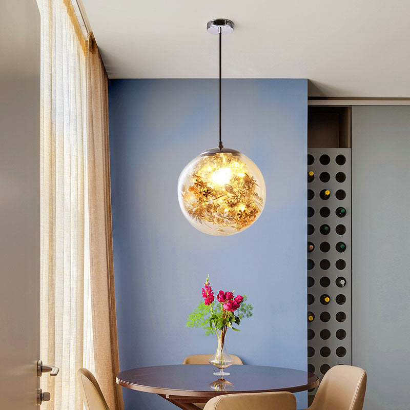 Crystal Glow Clear Glass Pendant Light - for Stylish Home Décor