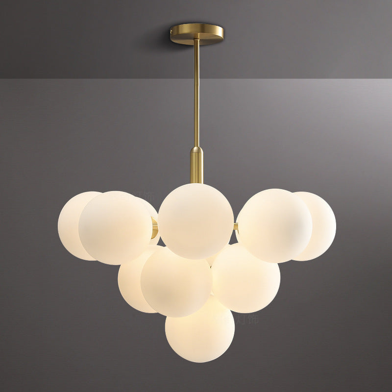Stylish Gold Metal & Glass Pendant Light with E27 Bulb - Perfect for Contemporary Homes