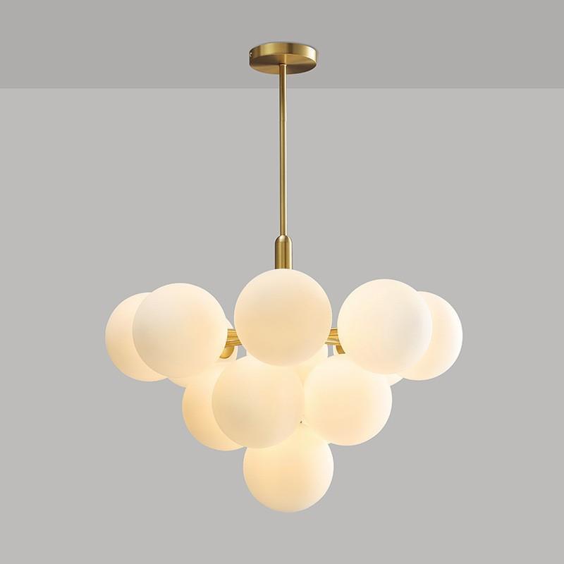 Stylish Gold Metal & Glass Pendant Light with E27 Bulb - Perfect for Contemporary Homes