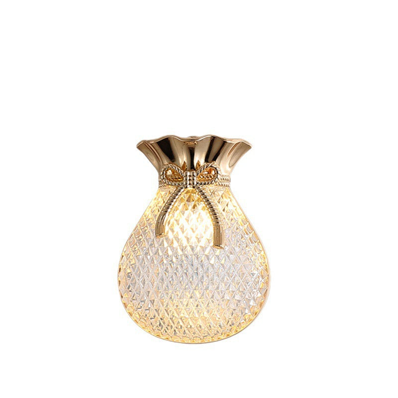 LuxAura 3W Gold Electroplated Pendant Light - with Acrylic Design for Modern Spaces