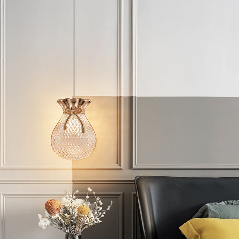LuxAura 3W Gold Electroplated Pendant Light - with Acrylic Design for Modern Spaces