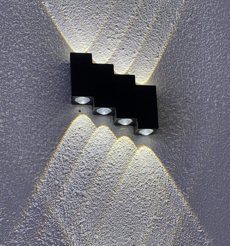 AluminaLUX Outdoor Wall Light - Sleek Contemporary Weatherproof Design for Minimalist Garden Patio Light