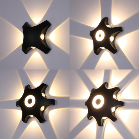 AluBright Wall Sconce - Modern Starburst Design for Contemporary Décor