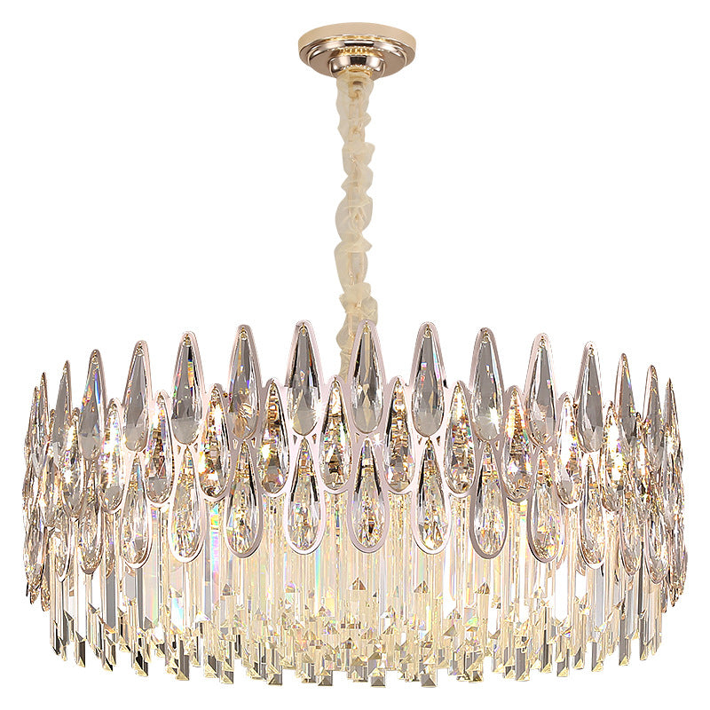 Lustre en cristal moderne en forme de larme
