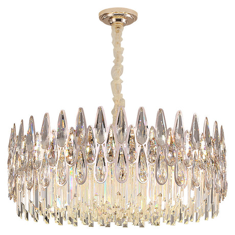 Lustre en cristal moderne en forme de larme