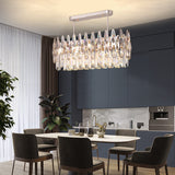 Lustre en cristal moderne en forme de larme