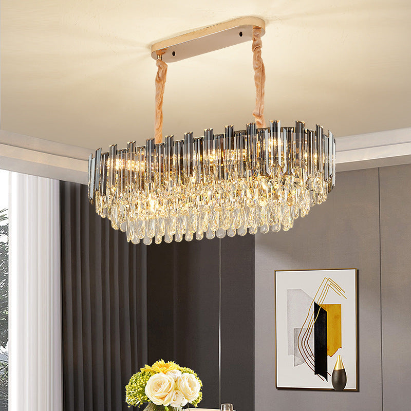 Elegant Spherical Crystal Chandelier - with Metal Accents for Luxurious Home Décor