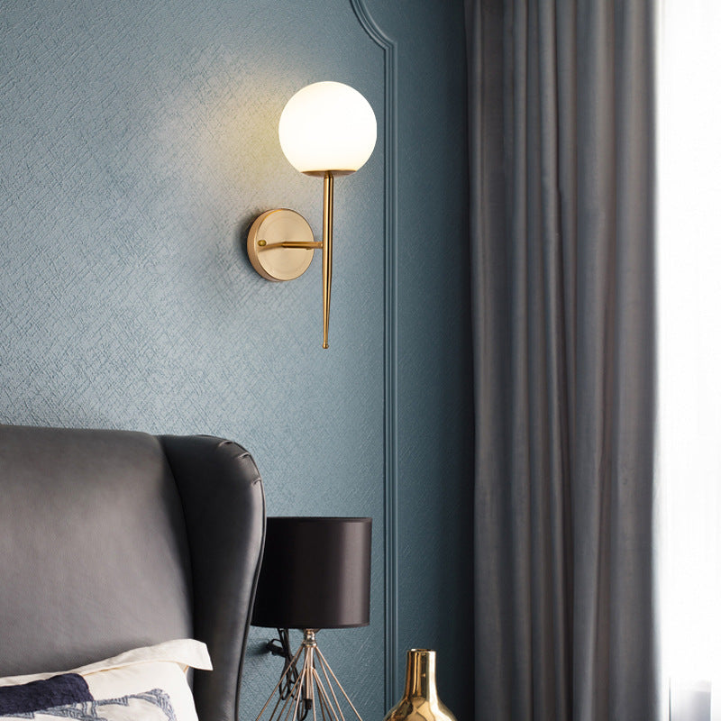 Lumina Elegance Sphere Indoor Wall Sconce - Perfect for Contemporary Interiors