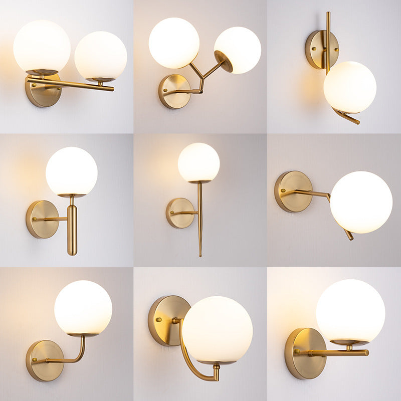 Lumina Elegance Sphere Indoor Wall Sconce - Perfect for Contemporary Interiors