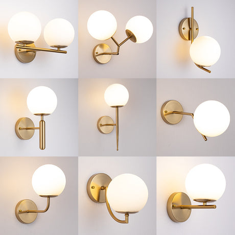 Lumina Elegance Sphere Indoor Wall Sconce - Perfect for Contemporary Interiors