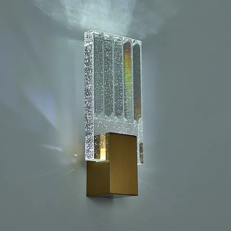 Copper Crystal Spectrum LED Wall Sconce - Perfect for Modern Home Accents
