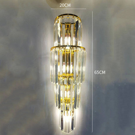 Twinkling Topaz Array LED Wall Sconce - Perfect for Luxurious Interior Décor
