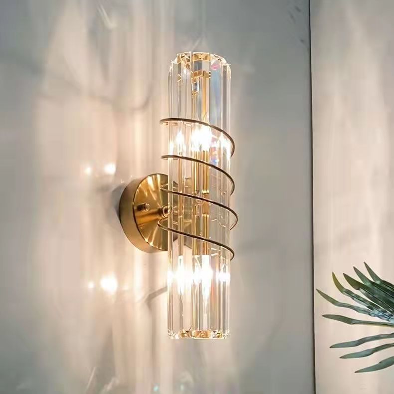 Crystal Bronze Panache LED Wall Sconce - Perfect for Sophisticated Room Ambiance