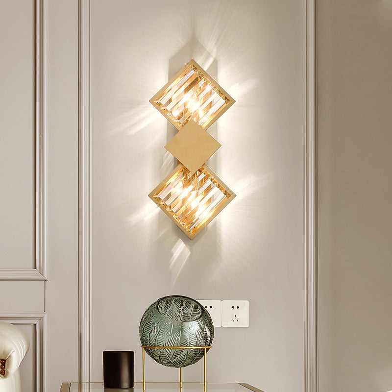 Titanium Crystal Elegance LED Wall Sconce - Perfect for Modern & Minimalist Décor
