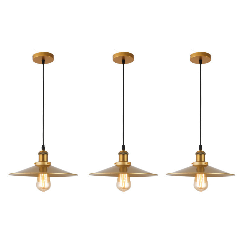 Sleek Conical Shade Gold Pendant Light for Modern Interiors