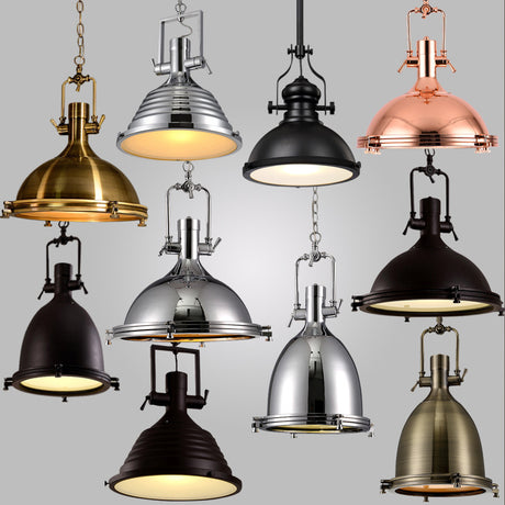 Retro Industrial Metal Pendant Light - Vintage Timeless Design for Modern Home Décor