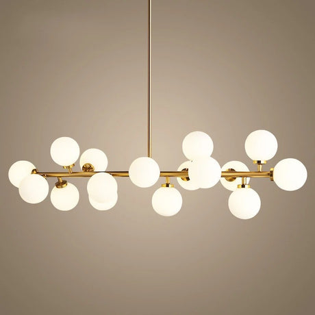 Elegant 25-Head Gold Pendant Light - Modern Metal & Glass Chandelier with G4 Bulbs for Stylish Interiors