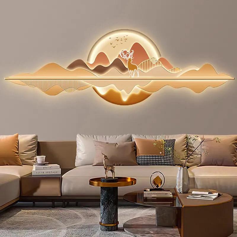 Peaks LED Wall Art - Luxurious 3D Wall Hanging Sculpture for Modern Décor
