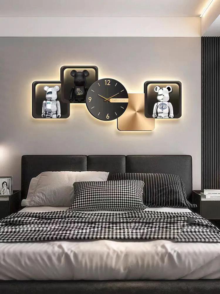 Geometric LED Wall Art - Ambient 3D Wall Hanging Sculpture with In-built Clock for Luxury Interior Décor